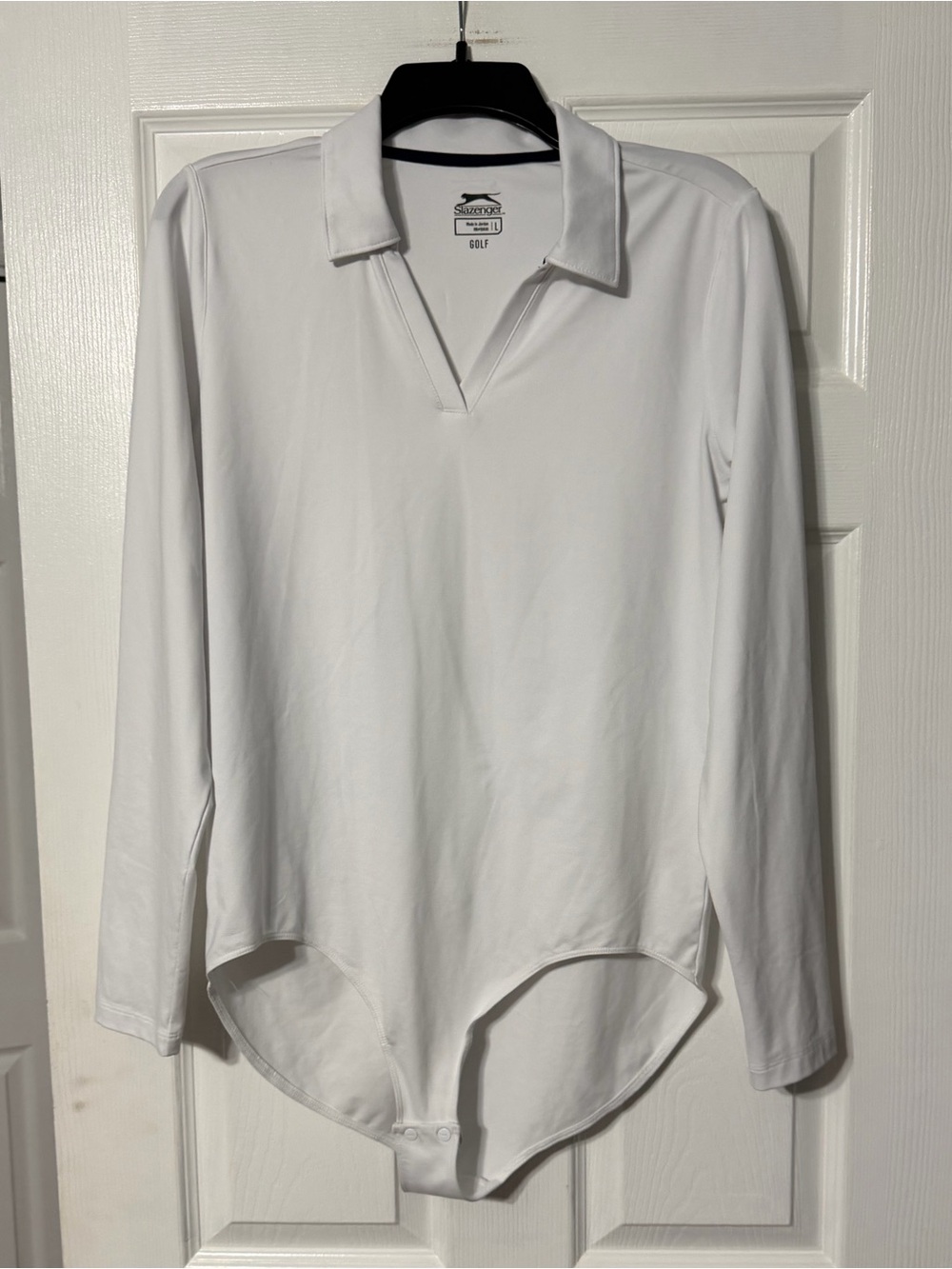 Women’s Slazenger Long-Sleeve Golf Polo Snap Tech Bodysuit